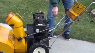 Snowblower 5hp two stage Snowflite MTD d [upl. by Ethbin]