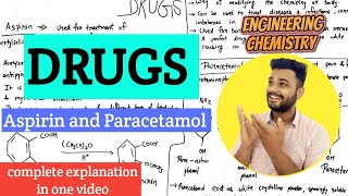 Drugs  Paracetamol and Aspirin Synthesis Properties and uses  Lec45 [upl. by Yardley]