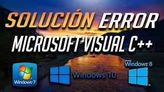 Solución al Error Microsoft Visual C Runtime Library en Windows 107811  2024 [upl. by Aihsetan]