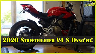 2020 Ducati Streetfighter V4 S Gets Dynoed [upl. by Reinke]