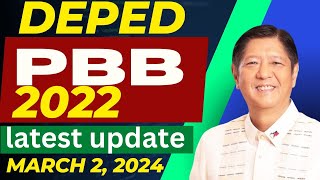 DEPED PBB 2022 LATEST UPDATE  MARCH 2 2024 [upl. by Ioves]