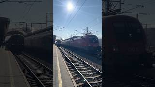 IC bei Sonnenstrahlen nach Wien Hbf trainspotting train railway oebb sbahn travel cityjet [upl. by Mchenry]