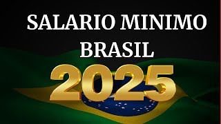 SALÁRIO MÍNIMO EN BRASIL 2025 [upl. by Ecnarrat774]