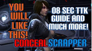 SWTOR 702 PvP Concealment amp Scrapper 08 Sec TTK Guide AND bonus rotations [upl. by Ydnec10]