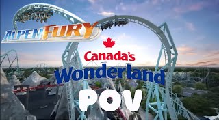 NEW ALPEN FURY 2025 Canadas Wonderland ON RIDE POV AND OFF RIDE [upl. by Leeland850]