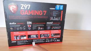 MSI Z97 Gaming 7 Unboxing and Overview [upl. by Melamie640]