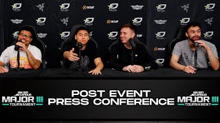 OpTic MAJOR 3 PRESS CONFERENCE [upl. by Aekahs]