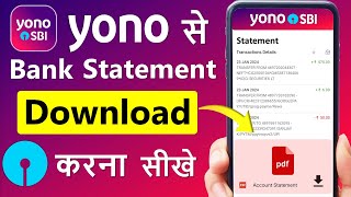 Yono SBI se Statement kaise nikale How to Download Bank Statement from Yono sbi SBI bank Statement [upl. by Aid]