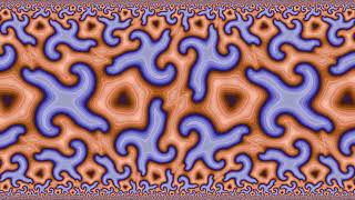 GinzburgLandau equation simulation on the hyperbolic orbifold 3222 [upl. by Tasha]