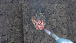 isocor insulation cork board fire test [upl. by Savell568]