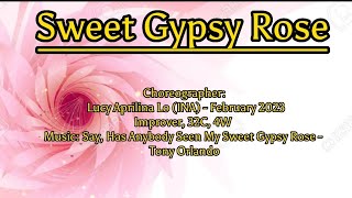 Sweet Gypsy Rose  Line Dance choreo Lucy Aprilina Lo INA [upl. by Eneirda414]