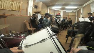 NGAITEH KUMHLUI  TAWTAWRAWT CAROL NGAIHNAWM  CHANMARI WEST CORPS BAND  VLOG  PERCUSSION CAM [upl. by Idnib]