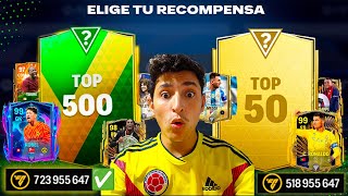 5 picks PRORROGA TOP 500 vs 1 pick TOP 50 ¿ en cuál GANAS mas MILLONES  Fc Mobile [upl. by Ihel]