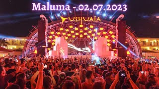 Maluma concierto  Ibiza  Ushuaia  02 July 2023  front row experience highlights full concert [upl. by Sollows]