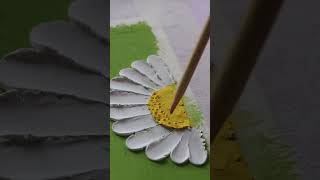 Oil pastel Art  White Daisy oilpastel easydrawing creativeart painting oilpasteldrawing art [upl. by Onitsirc]