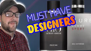 Top 10 Must Have Designer Fragrances for any Men’s Starter Collection  Armani Chanel Azzaro [upl. by Lempres147]