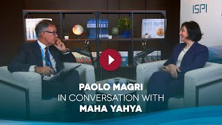 Paolo Magri in conversation with Maha Yahya MED2024 [upl. by Borchert227]