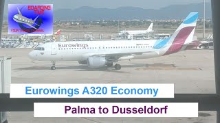 BoardingTime Trip report Palma to Dusseldorf  Eurowings A320 Economy [upl. by Kruse286]