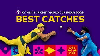 All the best catches from Cricket World Cup 2023 😱 [upl. by Orland]