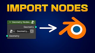 How to IMPORT GEOMETRY NODES Projects to Blender [upl. by Bess574]