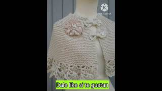 Capas tejidas a crochet para mujer 12 hermosos estilos 🛑 [upl. by Harad]