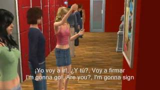 First part of High School Musical the movie Sims 2 [upl. by Eibor]