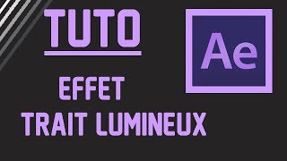 TUTO Effet trait lumineux [upl. by Issim]