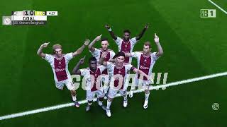 Ajax  RKC Waalwijk Samenvatting  Eredivisie 202324  PES 21 Simulation [upl. by Agiaf]