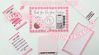 How To Make Custom Packaging at Home For Small Business How To DIY Packaging For Small Business [upl. by Barrada]