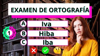 Examen de Ortografía✅ ¿Podrás responder las 38 preguntas🤔 ortografía testdeculturageneral quiz [upl. by Bjork]