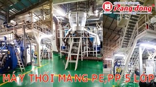 Máy Thổi Màng PEPP  Máy Thổi Màng Nhựa 5 Lớp  Rạng Đông Plastic [upl. by Otrevire284]