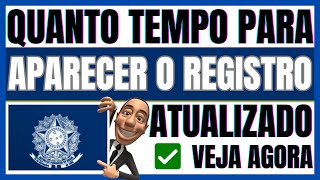 ✅️QUANTO TEMPO DEMORA PARA APARECE O REGISTRO NA CARTEIRA DIGITAL  VEJA AGORA [upl. by Ehman800]