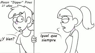 Dipper x Pacífica comic español 2 Sad [upl. by Berte199]