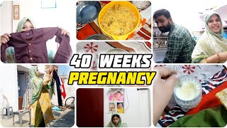 Delivery se Do Din Phle ki Tayyari 🤰❤️ 40weekspregnant LifewithZoya24 [upl. by Oznole]