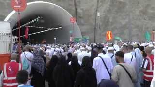 Hajj 2013  Mina  Way to the Jamarat 2 [upl. by Hardunn830]