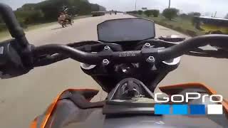 Kawasaki Z800 VS KTM Duke 790 Drag race Z800 wheelie  Japanese vs Italian Riders goprovideo 200 [upl. by Noned]