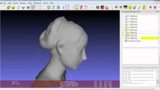 3D Scanning merging using VCG filter [upl. by Yde]