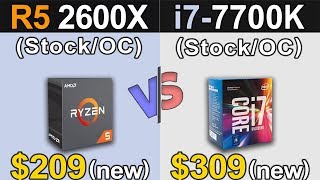 R5 2600X vs i77700K  Which is Better Value For MONEY [upl. by Maleen]