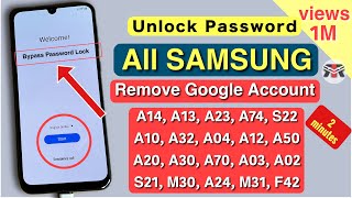 Samsung A10A02A03A12A70A50A30A20 Frp Bypass ALL Samsung Google Account Bypass Without Pc 2024 [upl. by Horlacher]