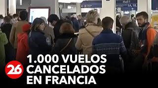 1000 vuelos cancelados en Francia [upl. by Nayek]