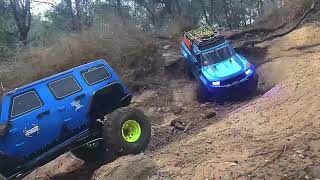 Trx4 Sport vs Rgt Rock Cruiser RC SCALE 110 [upl. by Bartholomew600]