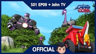 Official DinoCore amp John TV  Tyranno in danger  3D  Dinosaur Animation  Season 1 Episode 9 [upl. by Lancaster255]