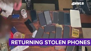 Backpack leads couple to more than a dozen stolen cell phones [upl. by Anigar]