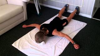 Prone Scapular Retraction Exercise [upl. by Ratcliff]