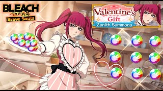 VALENTINE SUMMONS RESPECT MULTI ONLY 150 ORBS 💥 STEP 1 SEASONAL WAIFU GACHA Bleach Brave Souls [upl. by Pond]