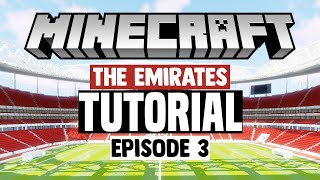 Minecraft Stadium Builds Emirates Stadium 3 Stands [upl. by Cattima104]