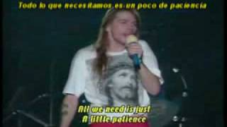 PATIENCE GUNS AND ROSES SUBTITULADO [upl. by Ryle]