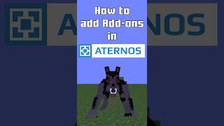 How to add ADDONS in Minecraft Bedrock Aternos Server minecraft shorts aternos [upl. by Dub]