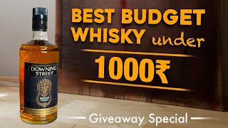 Premium Bar Set Giveaway  Downing Street Whisky Review in Hindi  Best Budget Whisky under 1000 [upl. by Ratep]