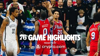 Sixers vs Nets  Sixers Snap Loss Streak with Big Victory Over Nets [upl. by Ardnuhsed]